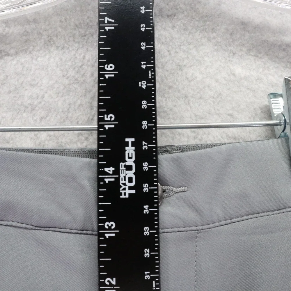 Adidas Pants Mens 42x32 Performance Golf Chino Slacks Flat Front‎ Gray